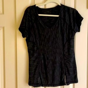 Large Velocity black work out shirt